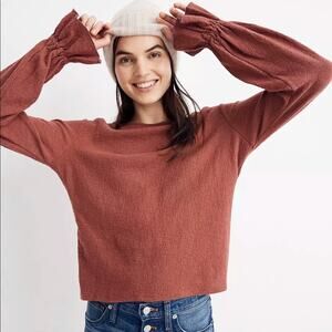 Madewell Texture & Thread 100% Cotton Long Sleeve Top